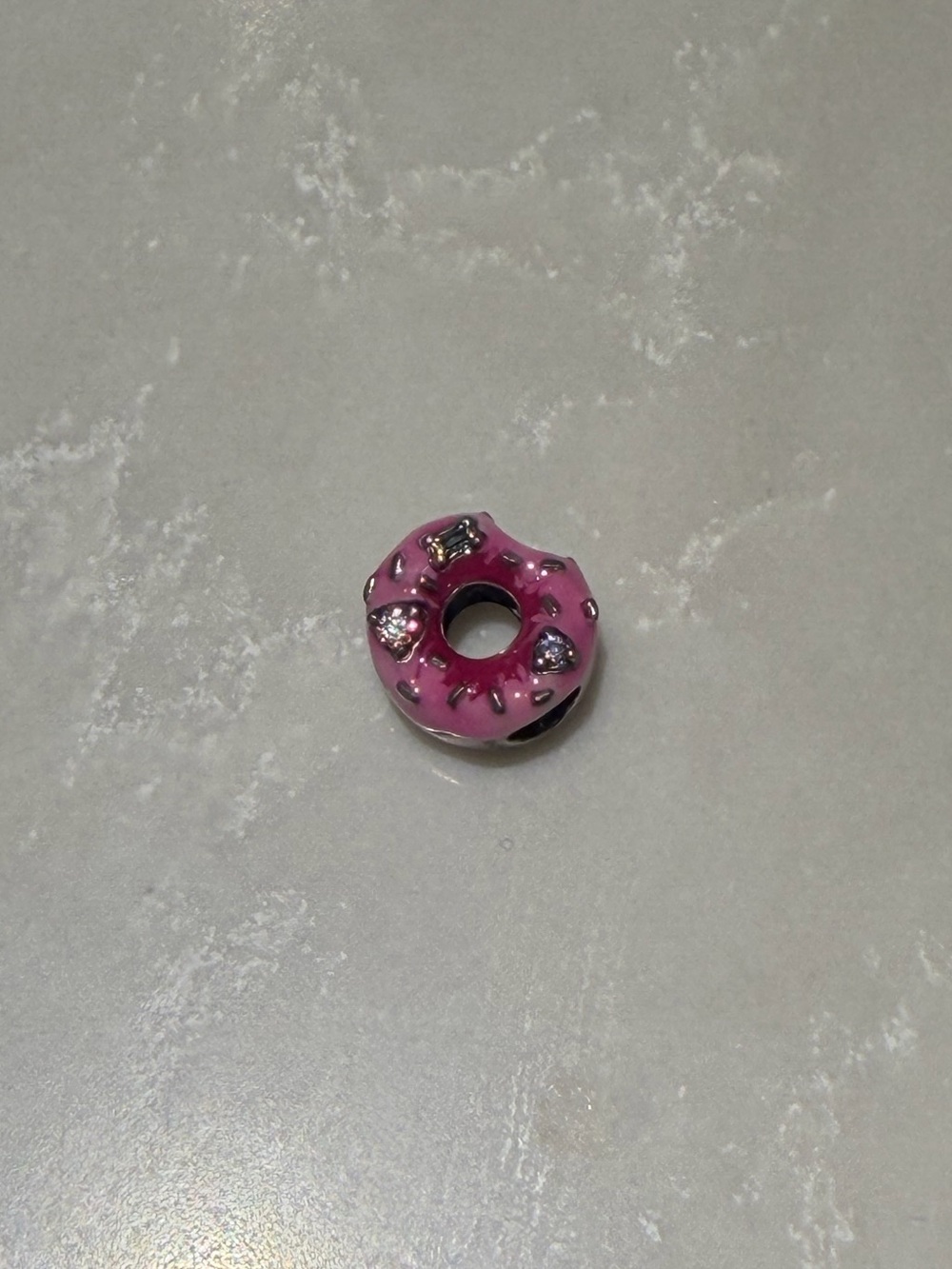 Pandora Sparkling Sprinkled Donut Charm - Picture 7 of 9